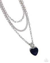Load image into Gallery viewer, Paparazzi Accessories: HEART Gallery - Blue Necklace