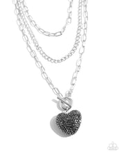 Load image into Gallery viewer, Paparazzi Accessories: HEART Gallery - Silver Necklace