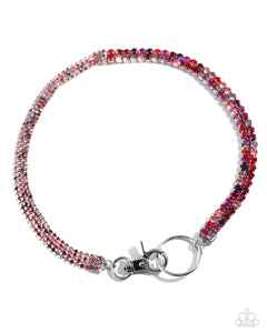 Paparazzi Accessories: Chic Connection Necklace and Serendipitous Strands Bracelet - Red SET