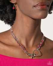 Load image into Gallery viewer, Paparazzi Accessories: Chic Connection Necklace and Serendipitous Strands Bracelet - Red SET