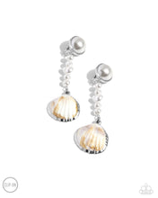 Load image into Gallery viewer, Paparazzi Accessories: Oceanic Occasion - White Clip-On Earrings