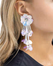 Load image into Gallery viewer, Paparazzi Accessories: Floral Future - White Iridescent Earrings