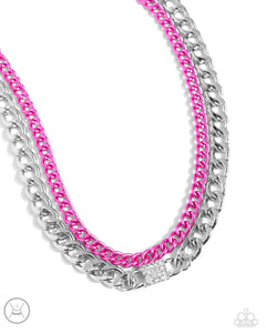 Paparazzi Accessories: Exaggerated Effort - Pink Choker Necklace