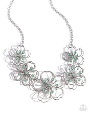 Load image into Gallery viewer, Paparazzi Accessories: Wiry Wallflowers - Green Necklace