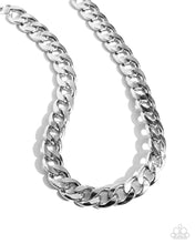 Load image into Gallery viewer, Paparazzi Accessories: Action CURB - Silver Necklace