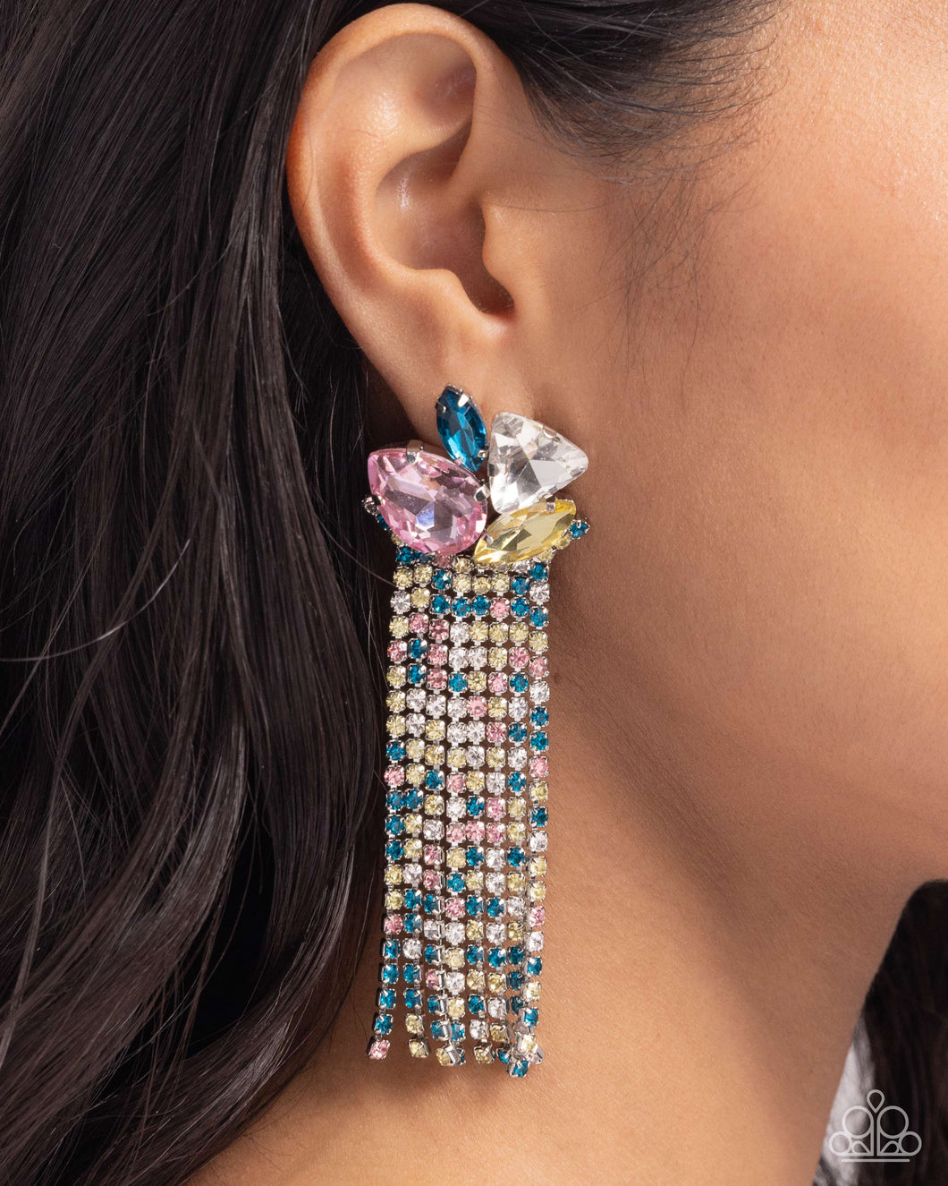 Paparazzi Accessories: Blinding Blend - Multi Earrings