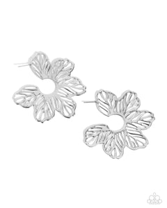 Paparazzi Accessories: Floral Fame - Silver Earrings