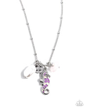 Load image into Gallery viewer, Paparazzi Accessories: Seahorse Shimmer - Purple Necklace