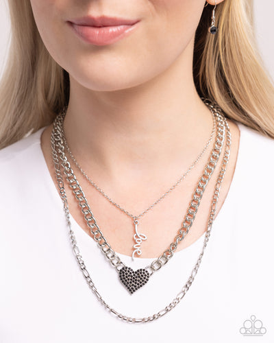 Paparazzi Accessories: Luxurious Love - Black Necklace