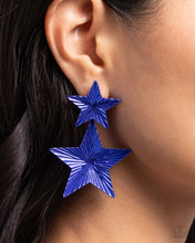 Load image into Gallery viewer, Paparazzi Accessories: Patriotic Promise - Blue Earrings