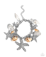 Load image into Gallery viewer, Paparazzi Accessories: Seashell Shanty Necklace andSeashell Song Bracelet - White SET