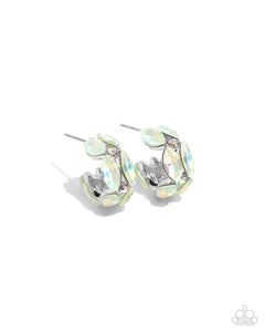 Paparazzi Accessories: Dazzling Destiny - Green Iridescent Earrings