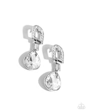 Load image into Gallery viewer, Paparazzi Accessories: In ARCHING Order - White Oversized Earrings