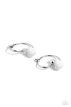 Load image into Gallery viewer, Paparazzi Accessories: Romantic Representative - White Heart Earrings