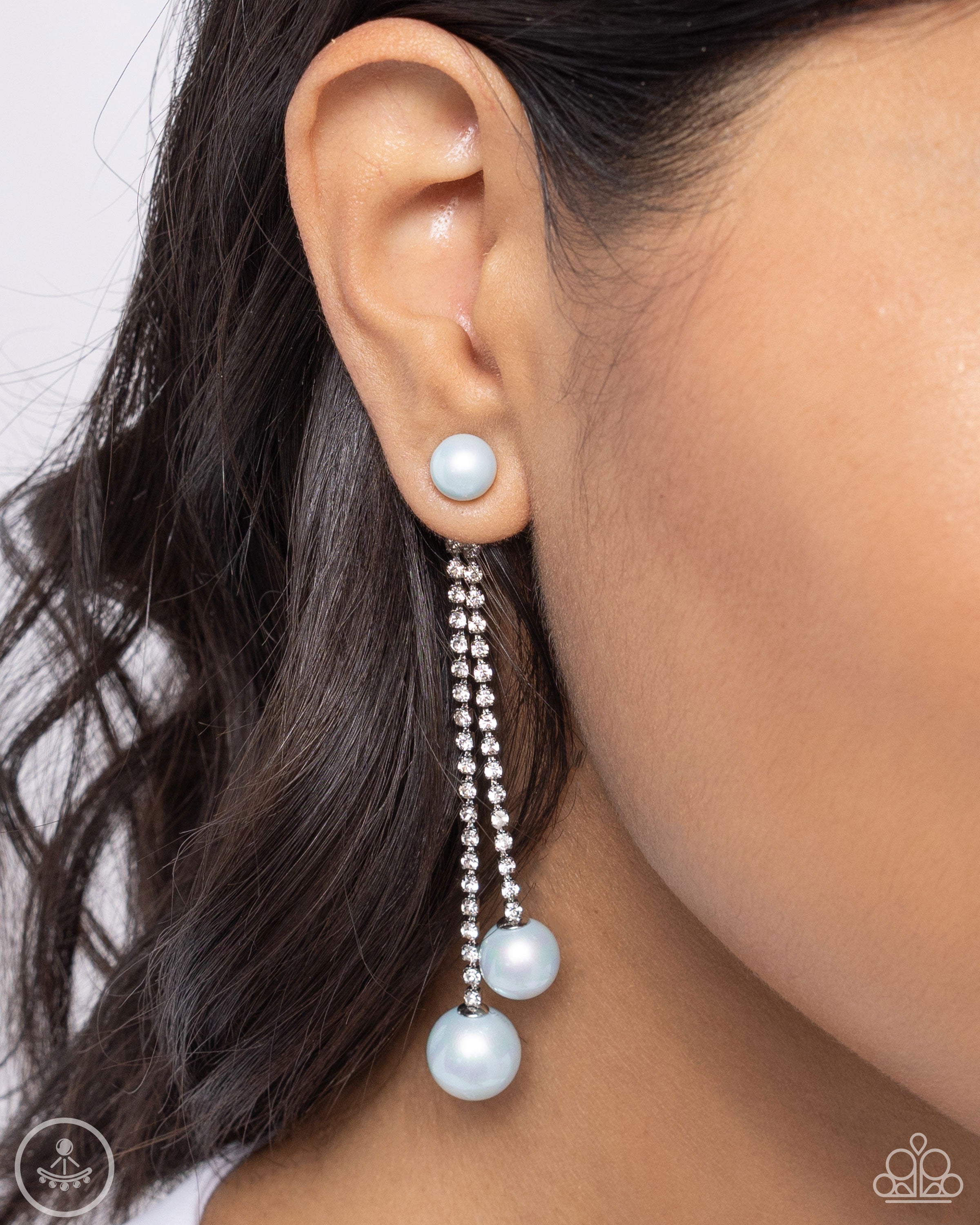 Paparazzi Accessories: Give Us A PEARL! - Blue Earrings – Jewels N