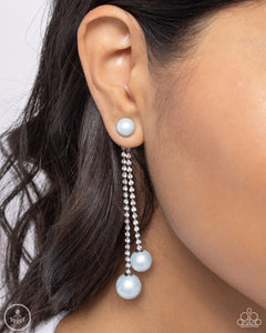 Paparazzi Accessories: Give Us A PEARL! - Blue Earrings