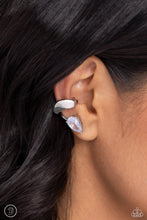 Load image into Gallery viewer, Paparazzi Accessories: Twisting Teardrop - Silver Cuff Earrings