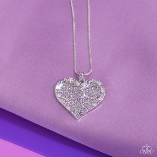 Paparazzi Accessories: Affectionate Advance - Purple Heart Necklace