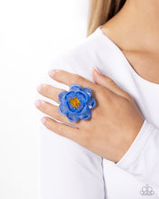 Load image into Gallery viewer, Paparazzi Accessories: Petal Privilege - Blue Acrylic Ring