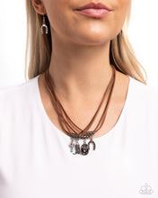 Load image into Gallery viewer, Paparazzi Accessories: Southern Beauty - Brown Western-inspired Necklace
