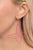 Paparazzi Accessories: Soaring Silhouettes - Pink Butterfly Earrings