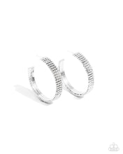 Load image into Gallery viewer, Paparazzi Accessories: Stacked Symmetry - White Earrings