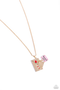 Paparazzi Accessories: Love Coupon - Gold Heart Necklace