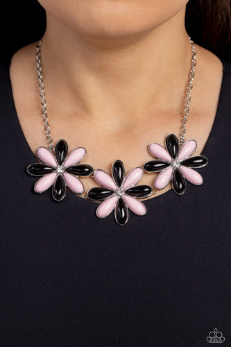 Paparazzi Accessories: Bodacious Bouquet - Black Necklace