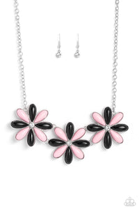 Paparazzi Accessories: Bodacious Bouquet - Black Necklace