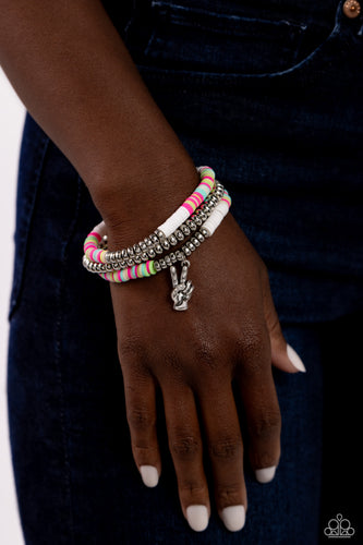 Paparazzi Accessories: Peaceful Potential - White Bracelet