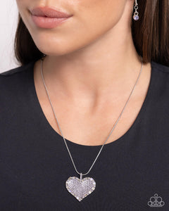 Paparazzi Accessories: Affectionate Advance - Purple Heart Necklace