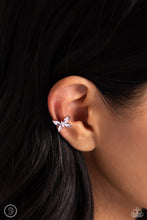 Load image into Gallery viewer, Paparazzi Accessories: Aerial Advancement - Pink Butterfly Cuff Earrings
