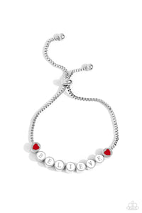 Paparazzi Accessories: I Cant Believe It! - White Inspirational Bracelet