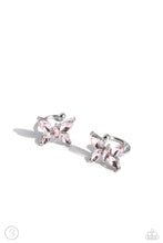 Load image into Gallery viewer, Paparazzi Accessories: Aerial Advancement - Pink Butterfly Cuff Earrings