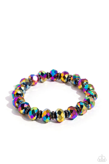 Paparazzi Accessories: Shimmering Satisfaction - Multi Oil Spill Bracelet