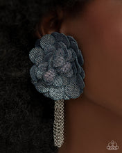 Load image into Gallery viewer, Paparazzi Accessories: Deconstructed Denim Necklace and Dauntless Denim - Earrings - Blue SET