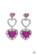 Load image into Gallery viewer, Paparazzi Accessories: Couples Celebration - Pink Heart Earrings