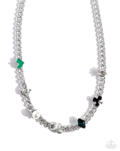 Paparazzi Accessories: Vegas Vault - Green Necklace