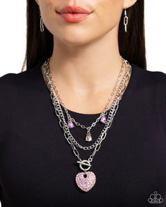 Paparazzi Accessories: HEART History - Purple Iridescent Necklace