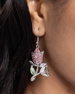 Paparazzi Accessories: Tulip Tradition - Pink Earrings