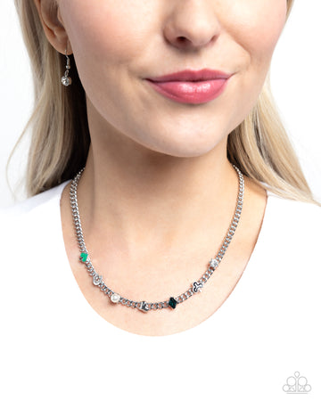 Paparazzi Accessories: Vegas Vault - Green Necklace