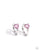 Paparazzi Accessories: High Nobility - Pink Heart Earrings