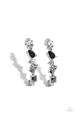 Load image into Gallery viewer, Paparazzi Accessories: Trendy Twists - Black Illusion Post Earrings