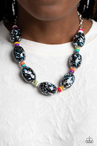 Paparazzi Accessories: No Laughing SPLATTER - Multi Necklace