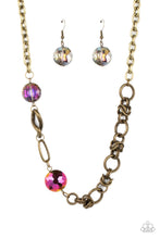Load image into Gallery viewer, Paparazzi Accessories: Celestially Celtic - Brass Oil Spill Necklace