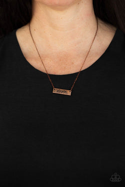Paparazzi Accessories: Blessed Mama - Copper Mothers Day Necklace