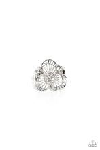 Load image into Gallery viewer, Paparazzi Accessories: Tropical Trillium - White Iridescent Ring