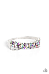 Paparazzi Accessories: Timeless Trifecta - Multi Iridescent Bracelet - Life of the Party