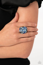 Load image into Gallery viewer, Paparazzi Accessories: Perfectly Park Avenue - Blue Ring - Life of the Party