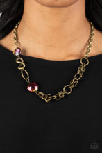 Load image into Gallery viewer, Paparazzi Accessories: Celestially Celtic - Brass Oil Spill Necklace
